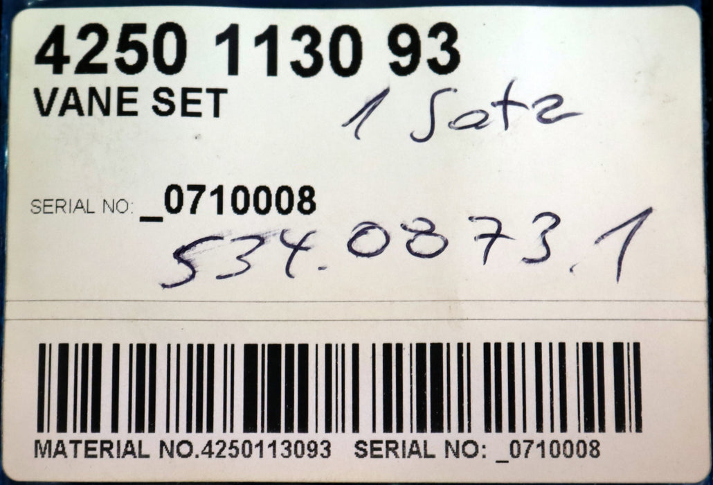 ATLAS COPCO Vane Set Mat.No. 4250113093 unbenutzt in OVP