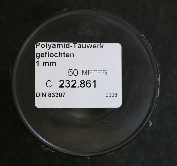 FILTHAUT 2x50m Polyamid-Tauwerk geflochten DIN83307 Ø 1mm Art.Nr. 232.861