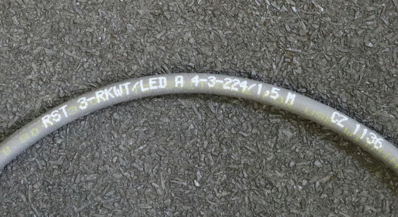 LUMBERG AUTOMATION 5x Verbindungsleitung RST 3-RKWT/LED A 4-3-224/1,5 M 3-polig