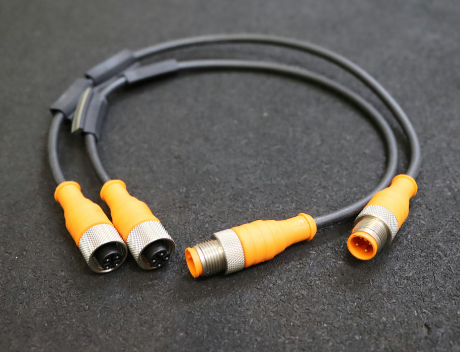 LUMBERG AUTOMATION 2x Verbindungsleitung RST 4-RK4-225/0,3 4-polig M12-Stecker