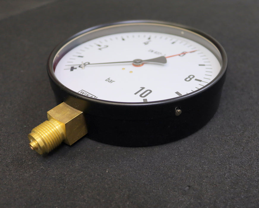 WIKA Manometer pressure gauge 0-10bar senkrecht Anschlussgewinde G1/2“