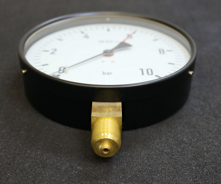 WIKA Manometer pressure gauge 0-10bar senkrecht Anschlussgewinde G1/2“