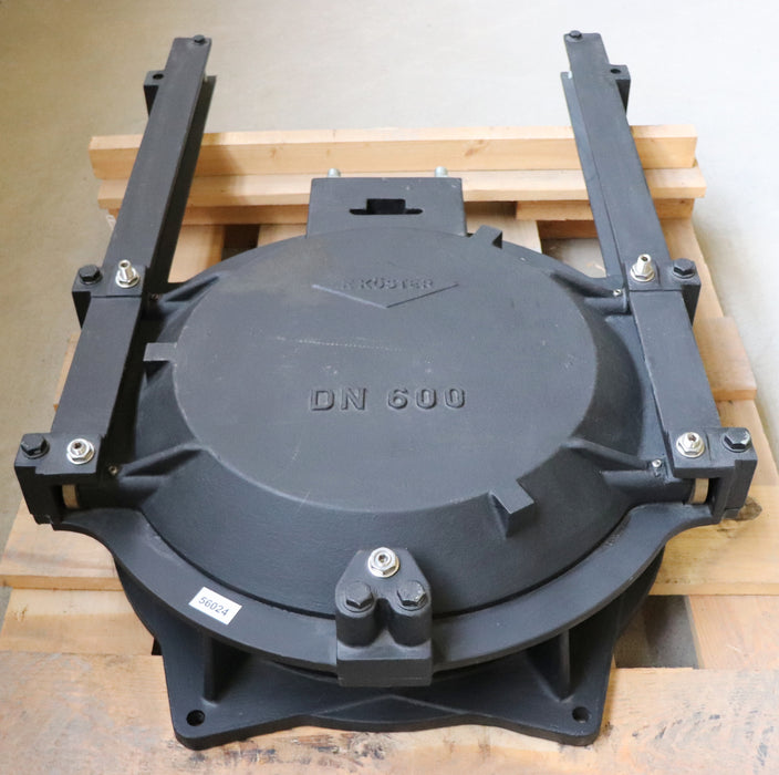 KÖSTER Absenkschieber DN600 Flansch mit 6 Bohrlöchern Ø 20mm auf 810mm Abstand