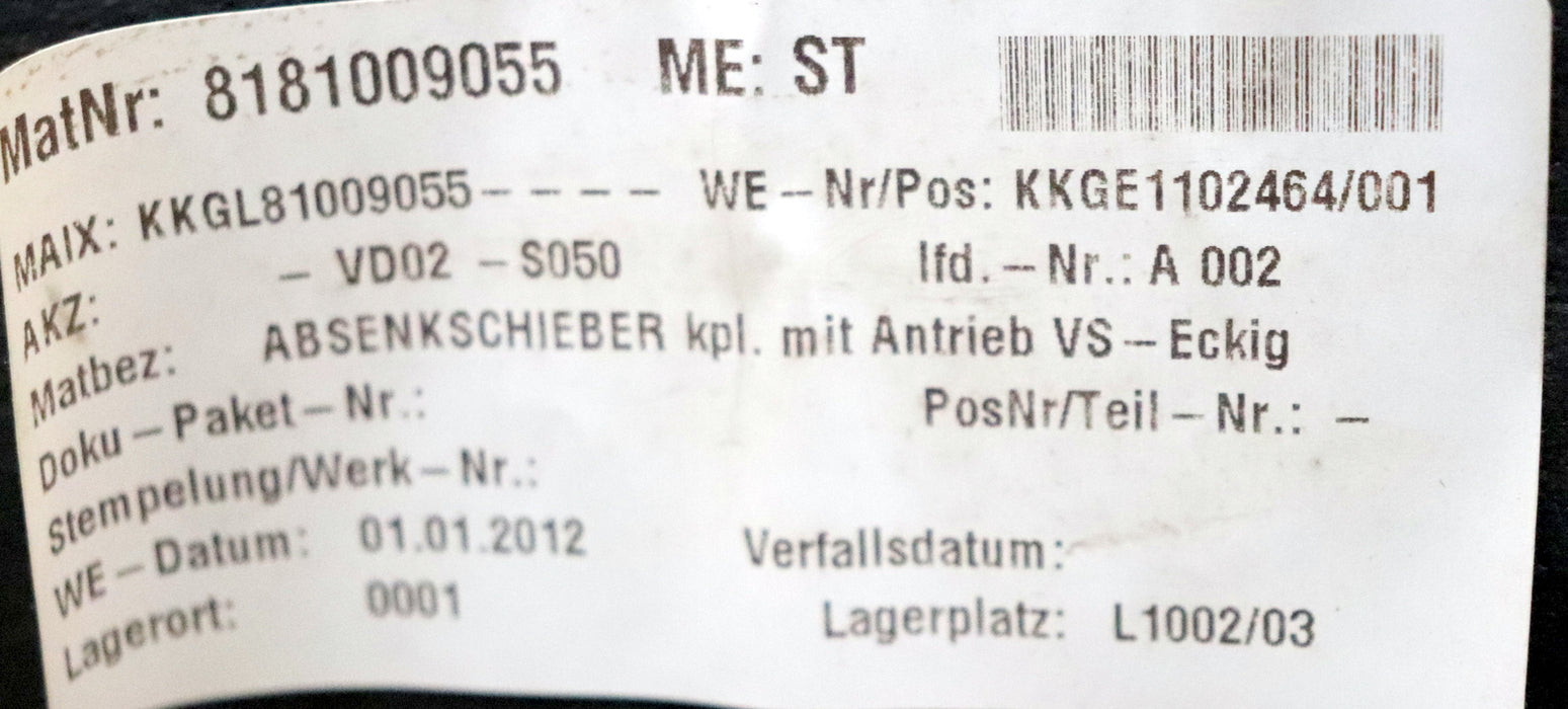KÖSTER Absenkschieber DN600 Flansch mit 6 Bohrlöchern Ø 20mm auf 810mm Abstand