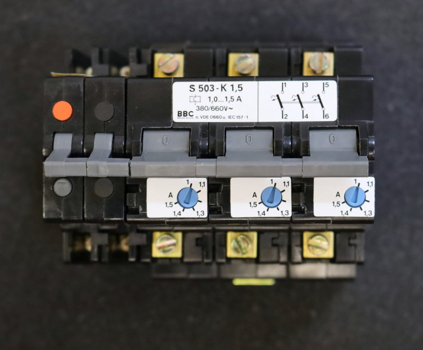 Bild des Artikels ABB-/-BBC-Hochleistungs-Sicherungsautomat-S503-K1,5-1,0-1,5A-380/660VAC
