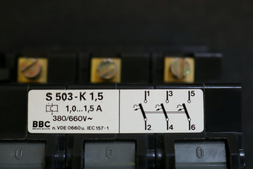 Bild des Artikels ABB-/-BBC-Hochleistungs-Sicherungsautomat-S503-K1,5-1,0-1,5A-380/660VAC