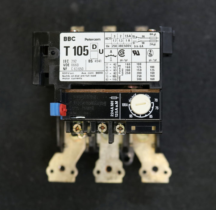 Bild des Artikels ABB-/-BBC-Thermisches-Überlastrelais-T105-DU105-70-105A-Ue-=-250-/-380-/-500V