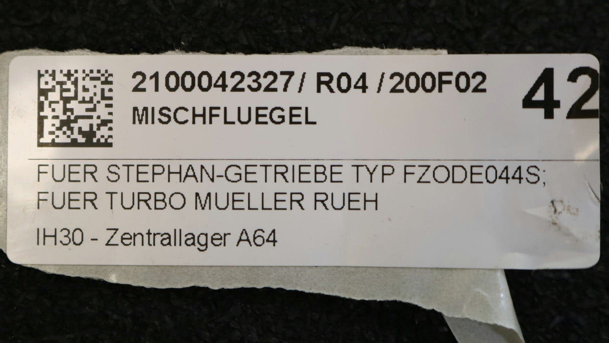 Bild des Artikels TURBO-MÜLLER-/-STEPHAN-GETRIEBE-Mischflügel-für-Stephan-Getriebe-Typ-FZODE044S