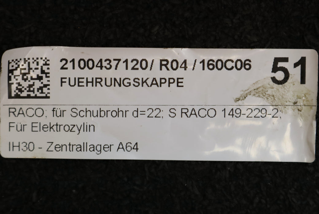 Bild des Artikels RACO-Führungskappe-für--Schubrohr-Ø-22mm-für-Elektrozylinder-T1B2-Nr.-31964