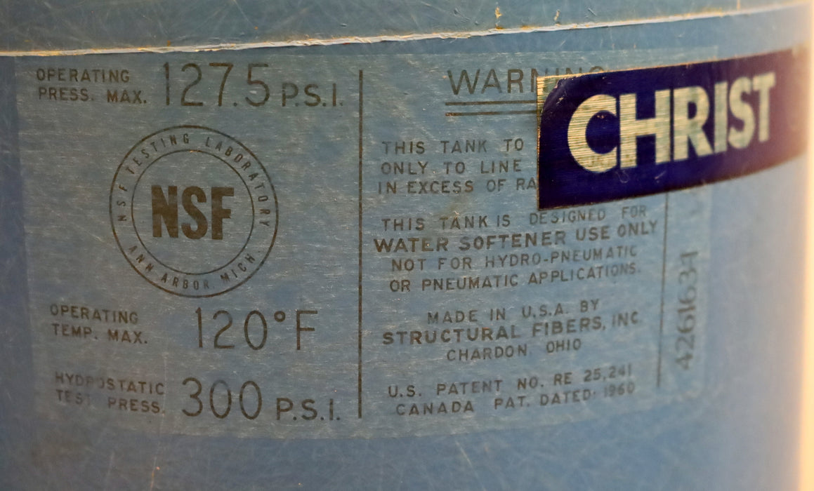 Bild des Artikels NSF-Entionisierfilter-Typ-626163-1-operating-press-max.-127.5psi---max.-120°F