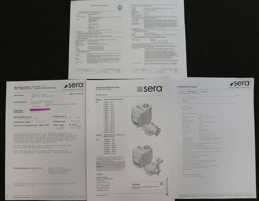 Bild des Artikels SEYBERT-&-RAHIER-SERA-Membran-Pumpe-C-409.2-12e-WP326772-Q-=-0-12l/h