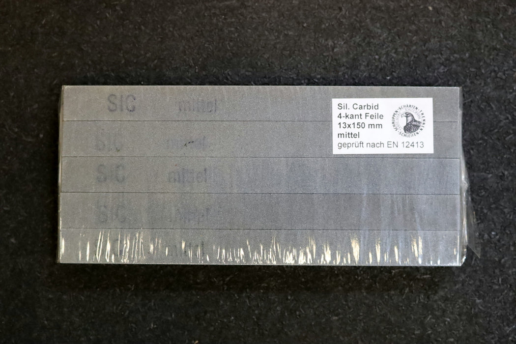 Bild des Artikels MÜLLER-5x-4-kant-Schleiffeile-Silizium-Carbid-13x150mm-mittel-unbenutzt