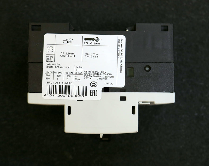 Bild des Artikels SIEMENS-Leistungsschalter-3RV1011-1BA10-1,4-2A-unbenutzt-in-OVP