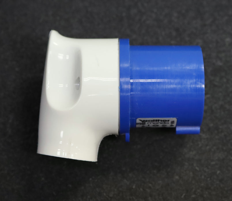 Bild des Artikels WALTHER-MONDO-Winkelstecker-Type-216306-2-Pol-+-E-Blau-230V-16A-IP44