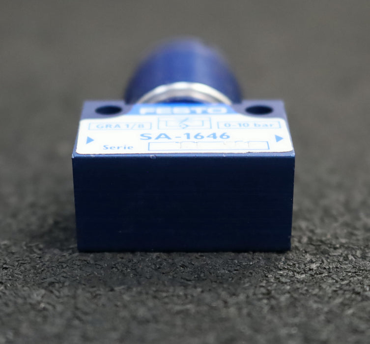 Bild des Artikels FESTO-Pneumatik-Drossel-Rückschlagventil-SA-1646-GRA-1/8-0-10bar-unbenutzt