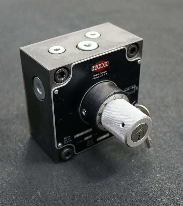 Bild des Artikels HERION-2-Wege-Stromregelventil-Pn-=-315bar-Best.Nr.-51-001-85-Typ-MR10HVG5001300