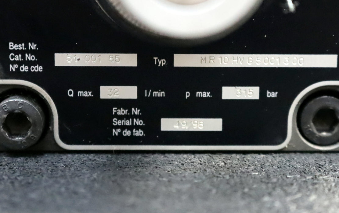 Bild des Artikels HERION-2-Wege-Stromregelventil-Pn-=-315bar-Best.Nr.-51-001-85-Typ-MR10HVG5001300