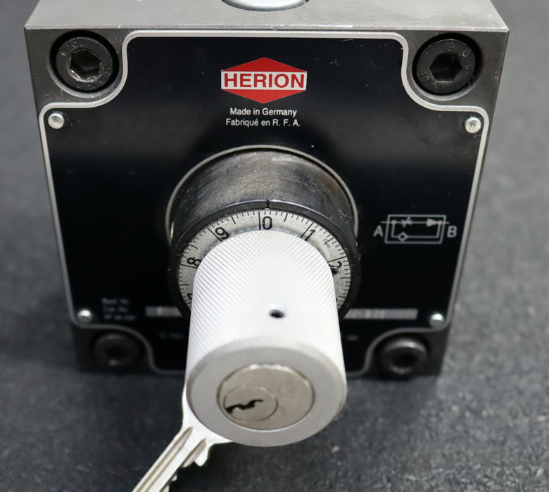 Bild des Artikels HERION-2-Wege-Stromregelventil-Pn-=-315bar-Best.Nr.-51-001-85-Typ-MR10HVG5001300