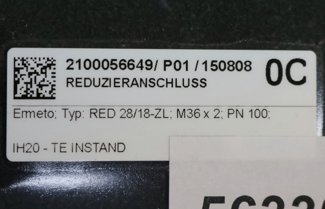 Bild des Artikels PARKER-/-ERMETO-Gerade-Reduzierverschraubung-PN100-RED-28/18-ZL-M36x2