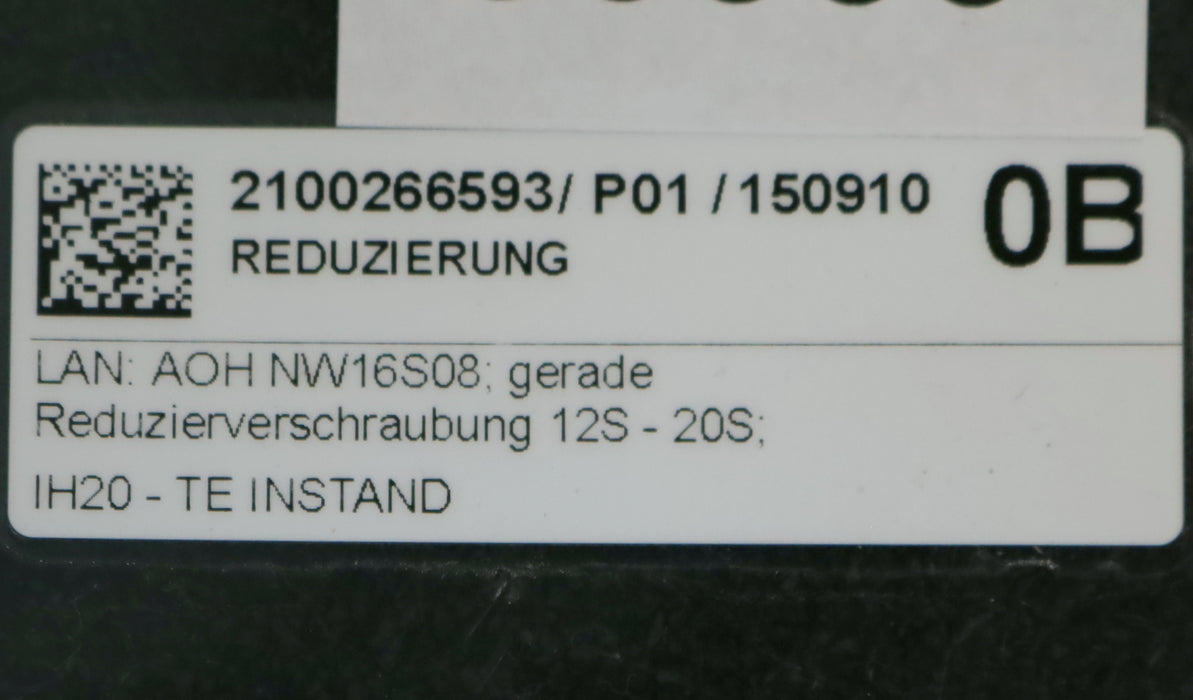 Bild des Artikels BELL-Gerade-Reduzierverschraubung-RED-20/12-S-AOH-NW16S08-12S---20S-unbenutzt