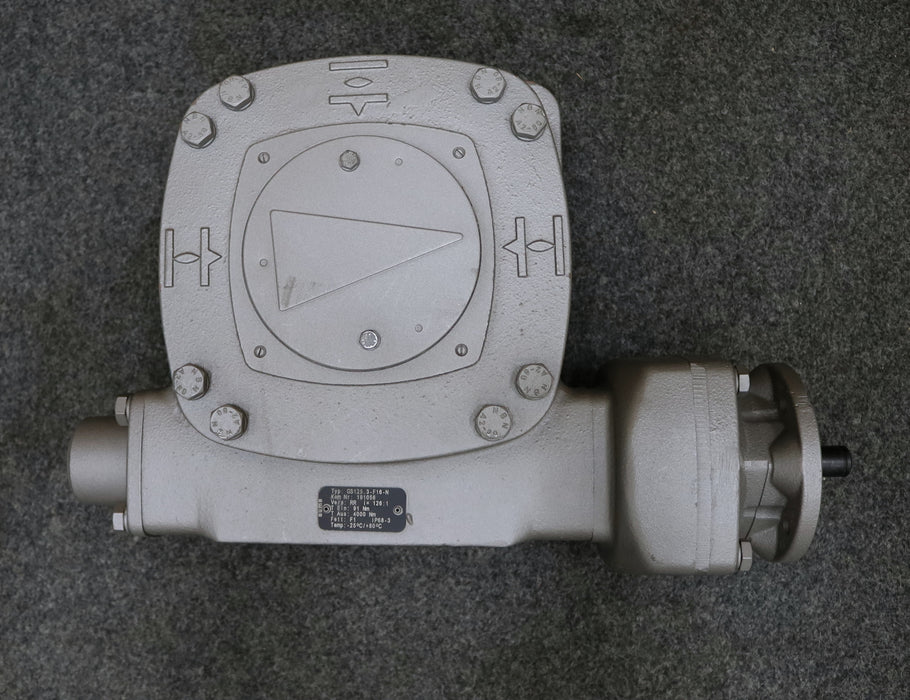 Bild des Artikels AUMA-/-VAG-Schwenkgetriebe-GS125.3---F16-N-Tein-=-91Nm-Taus-=-4000Nm-i-=-126:1