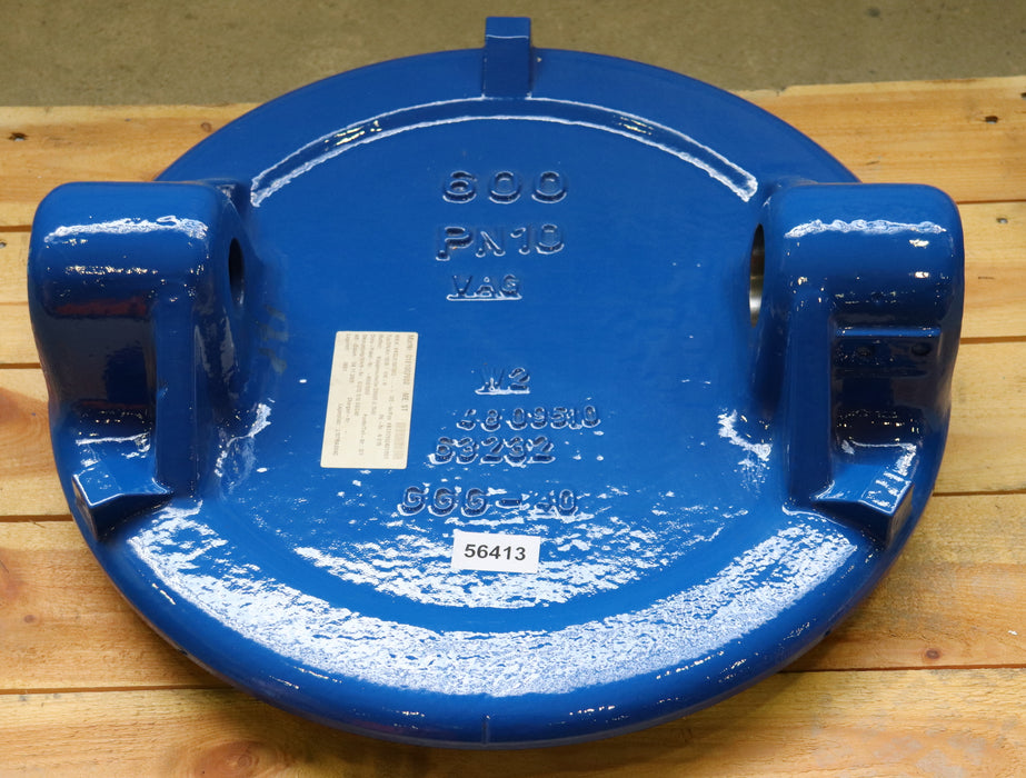 VAG Klappenscheibe DN600 PN10 GGG40 für Klappen VAG DN600 PN10 Seitenloch Ø 60mm