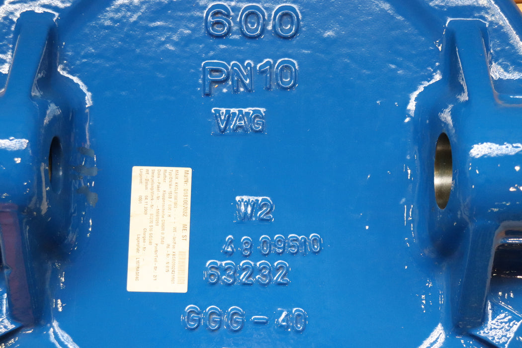 VAG Klappenscheibe DN600 PN10 GGG40 für Klappen VAG DN600 PN10 Seitenloch Ø 60mm