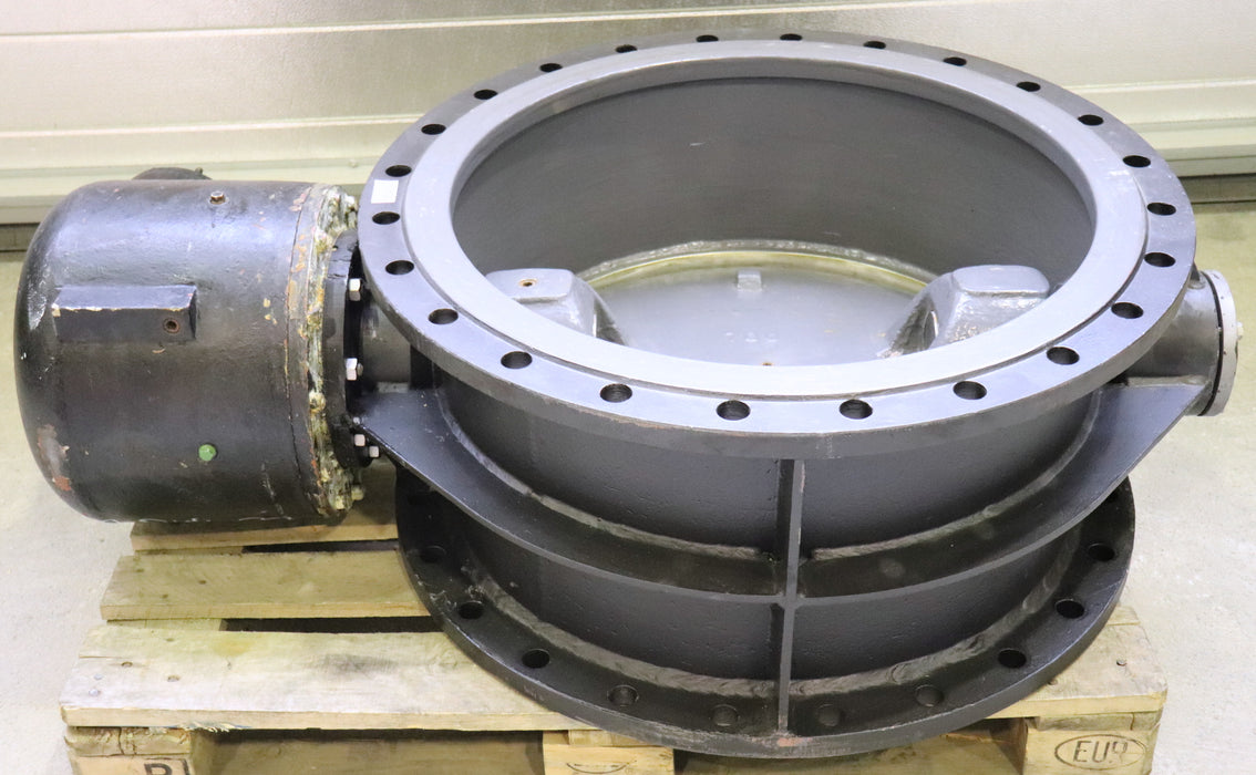 BOPP & REUTHER Klappe mit Getriebe in Zwischenflanschausführung DN700 PN10