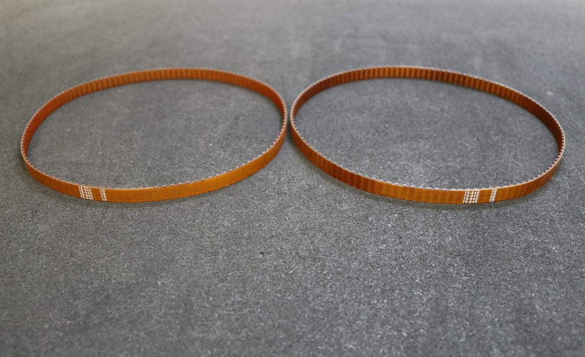 Bild des Artikels 2x-Zahnriemen-2x-Timing-belt-T5-Breite-10mm-Länge-640mm-unbenutzt