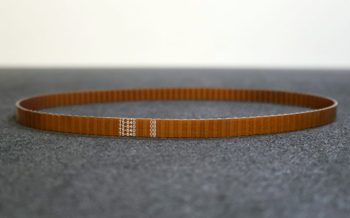 Bild des Artikels 2x-Zahnriemen-2x-Timing-belt-T5-Breite-10mm-Länge-640mm-unbenutzt