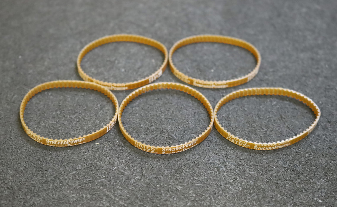 Bild des Artikels GATES-5x-Zahnriemen-5x-Timing-belt-T2,5-Breite-4mm-Länge-160mm-unbenutzt