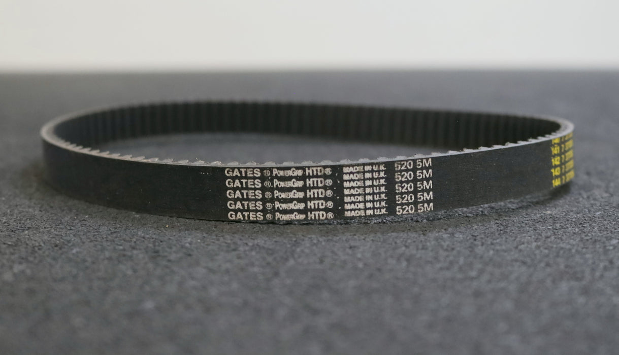 Bild des Artikels GATES-2x-Zahnriemen-2x-Timing-belt-5M-Breite-15mm-Länge-520mm-unbenutzt