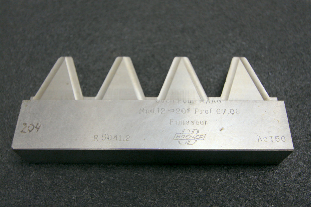 BRENIER Hobelkamm rack cutter m= 12 Angle 20°