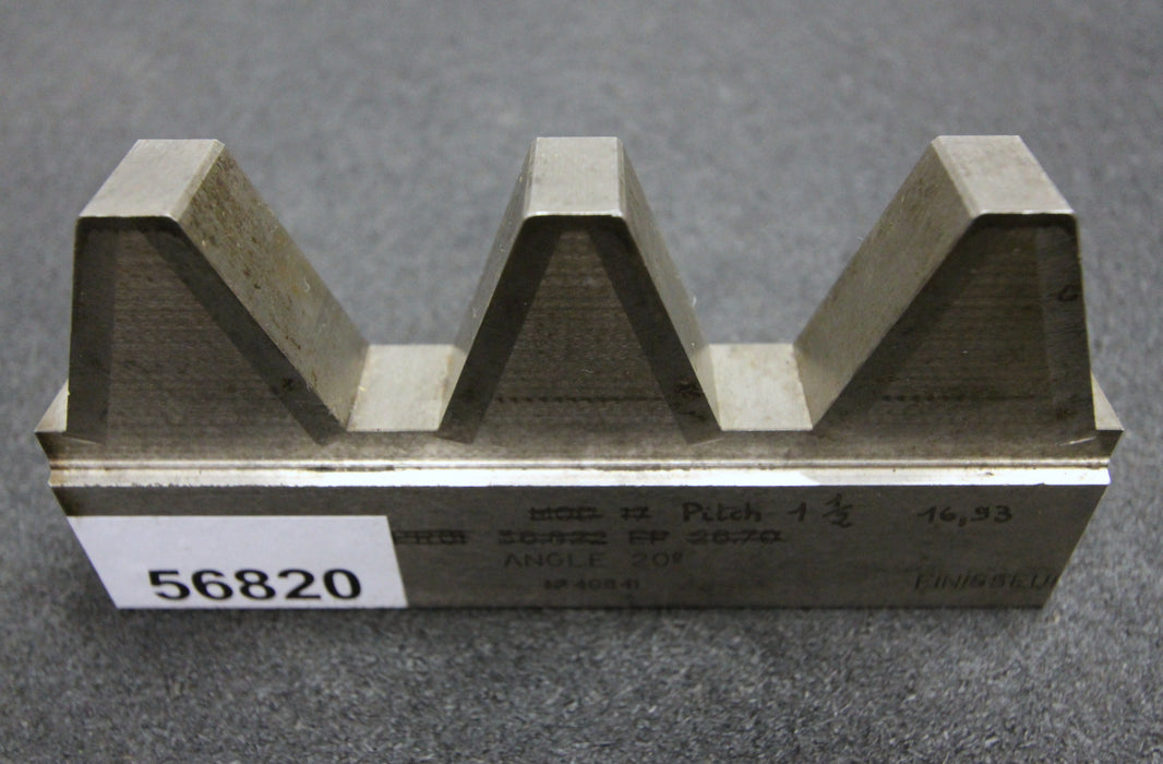 Bild des Artikels Hobelkamm-rack-cutter-für-MAAG-Wälzhobelmaschinen-Pitch-1,5-EGW-20°-155x21mm