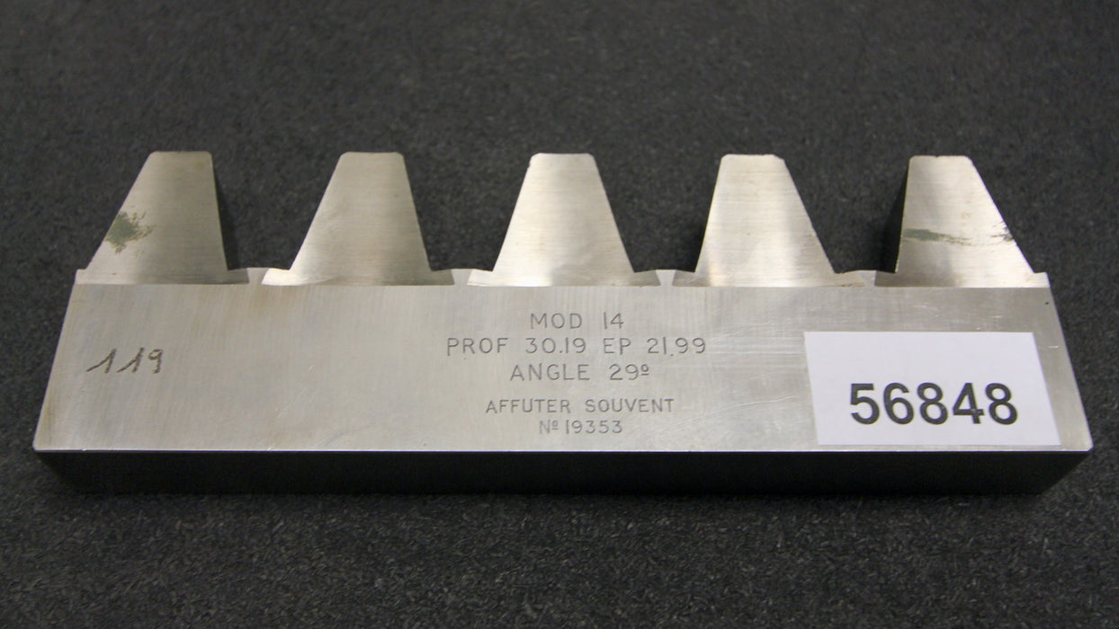 Bild des Artikels ROLLET-PARIS-Hobelkamm-rack-cutter-für-MAAG-Wälzhobelmaschinen-m=-14-EGW-29°