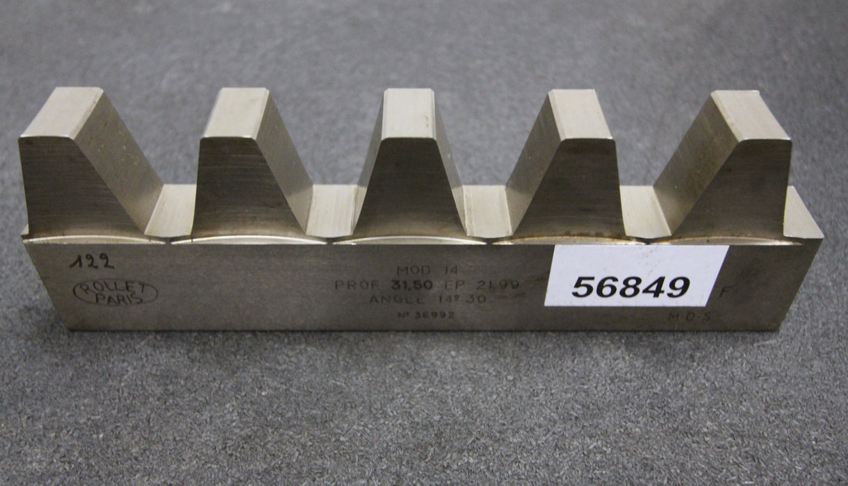 Bild des Artikels ROLLET-PARIS-Hobelkamm-rack-cutter-für-MAAG-Wälzhobelmaschinen-m=-14-EGW-14°30