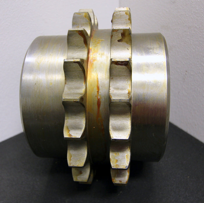 Bild des Artikels Zweifach-Kettenradscheibe-mit-beidseitiger-Nabe-ZRS-für-24B-2-Teilung-1-1/2"x1"