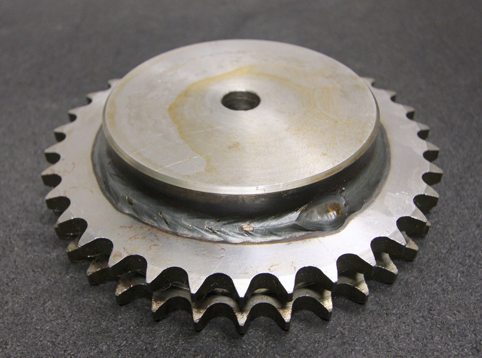 Bild des Artikels Zweifach-Kettenradscheibe-mit-einseitiger-Nabe-ZRS-Teilung-5/8"x3/8"-für-10B-2