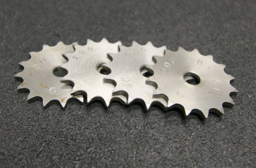 Bild des Artikels WMH-HERION-4x-Kettenradscheibe-KRL-für-05B-1-nach-DIN8187-Teilung-8x3mm-Z=-16