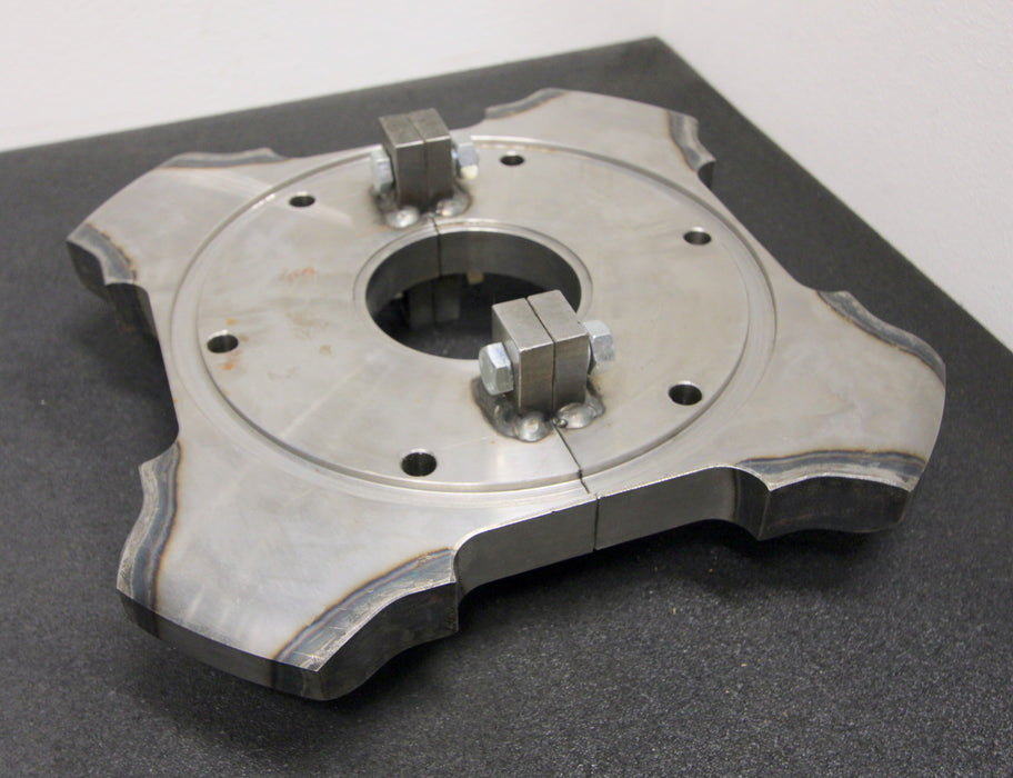 Bild des Artikels Kettenstern-2-geteilt-für-Steckkette-X678-Teilung-153,2mm-4-Zähne-Breite-280mm