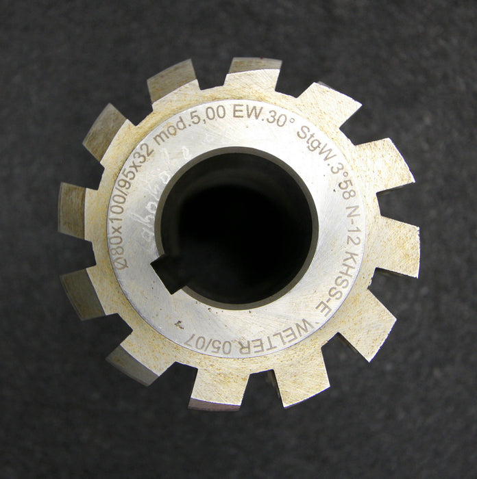 Bild des Artikels WELTER-Zahnwellen-Wälzfräser-m-=-5,00mm-30°-EGW