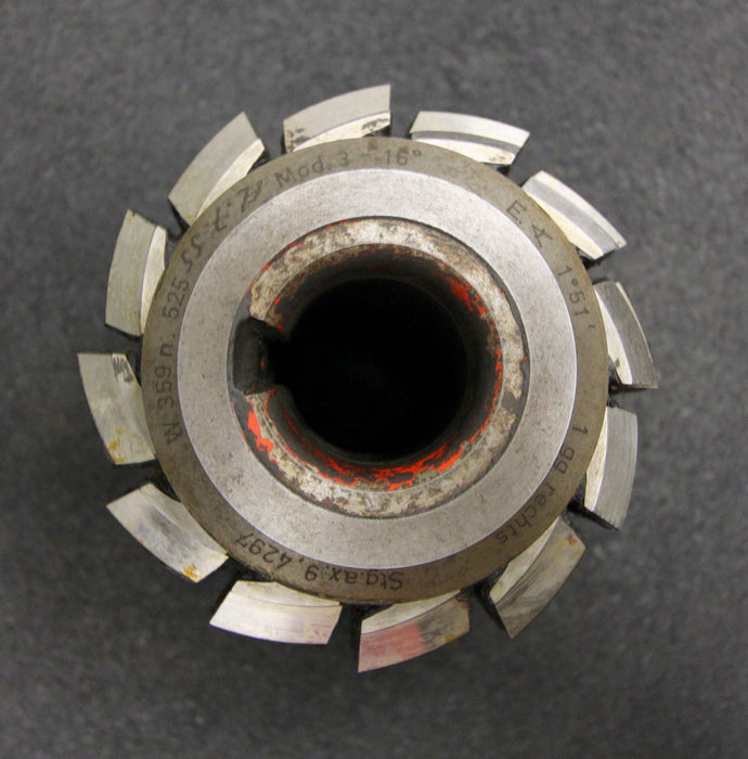 Bild des Artikels SAAZOR-Stollenwälzfräser-involute-spine-hob-m=-3mm-16°-EGW-Ø103x103xØ32mm-LKN