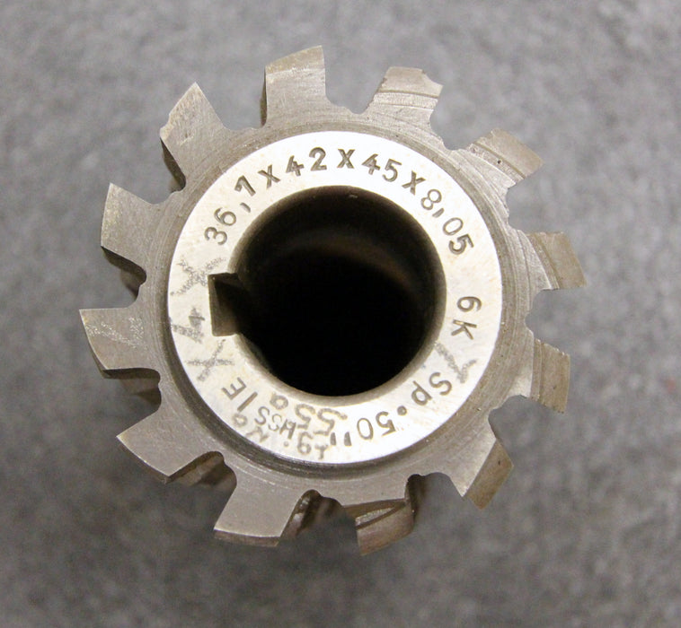 Bild des Artikels KLINGELNBERG-Keilwellenwälzfräser-spline-hob-6-Keile-mit-Höcker-Ø57-x-85-x-Ø22mm