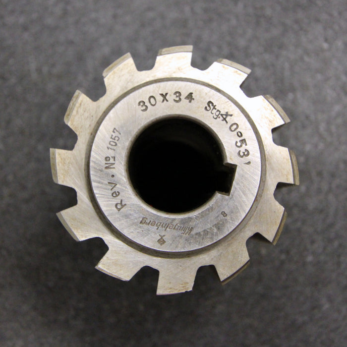 Bild des Artikels KLINGELNBERG-Kerbzahnwellenwälzfräser-serration-hob-30-x-34-Ø60-x-60-x-Ø22mm-LKN