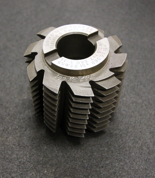 Bild des Artikels J.E.-REINECKER-Vollstahlwälzfräser-gear-hob-m-=-2,5mm-20°-EGW-Ø90x90xØ32mm