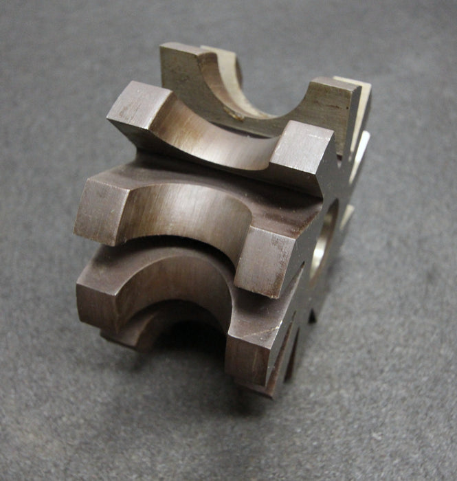 Bild des Artikels Halbrund-Formfräser-konkav-Radiusfräser-Radius-18mm---125x70x32mm-10-Spannuten