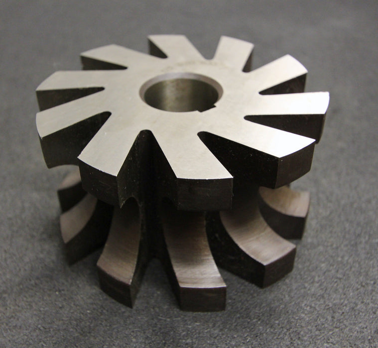 Bild des Artikels Halbrund-Formfräser-konkav-Radiusfräser-Radius-18mm---125x70x32mm-10-Spannuten