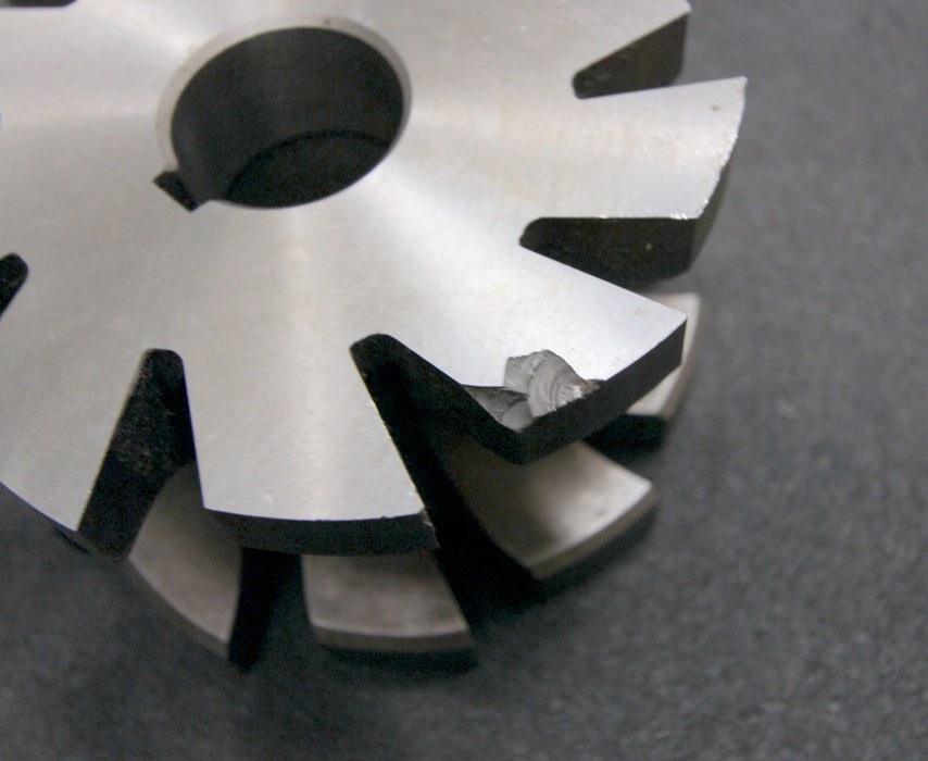 Bild des Artikels PWS-Halbrund-Formfräser-konkav-Radiusfräser-Radius-20mm-125x70x32mm-10-Spannuten