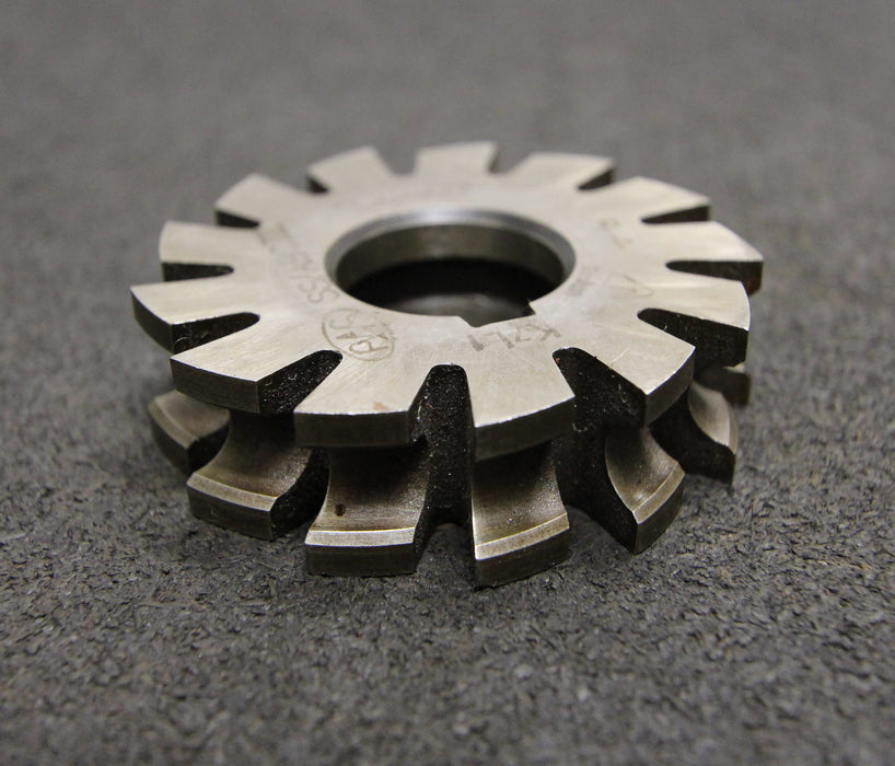 Bild des Artikels PWS-Halbrund-Formfräser-konkav-Radiusfräser-Radius-4mm---60x16x22mm-13-Spannuten