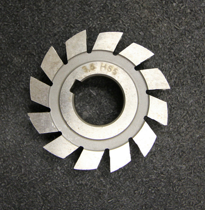 Bild des Artikels Halbrund-Formfräser-konkav-Radiusfräser-Radius-3,5mm---63x14x22mm-12-Spannuten